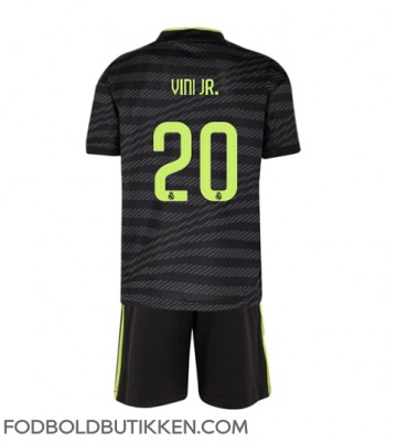 Real Madrid Vinicius Junior #20 Tredjetrøje Børn 2022-23 Kortærmet (+ Korte bukser)